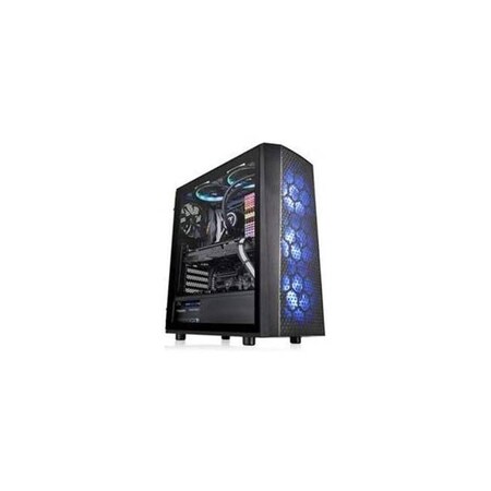 Thermaltake Versa J24 Tempered Glass RGB Edition Computer Case Chassis w/3x RGB CA-1L7-00M1WN-02